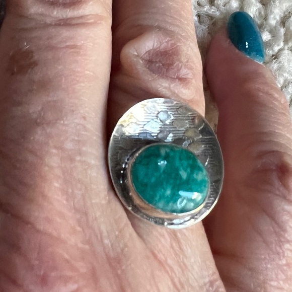 Russian Amazonite Ring - Picture 2 of 8